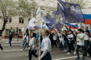 Студенты ВГСПУ приняли участие в первомайской демонстрации