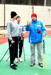 В ВГСПУ состоялся  мастер-класс по северной ходьбе для студентов 1 курса