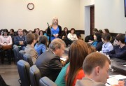 Выступает председатель студенческого совета ВГСПУ Ю. Сахнова Выступает председатель студенческого совета ВГСПУ Ю. Сахнова