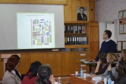 Магистрант 2 курса Поселенов А.В. делится опытом с коллегами